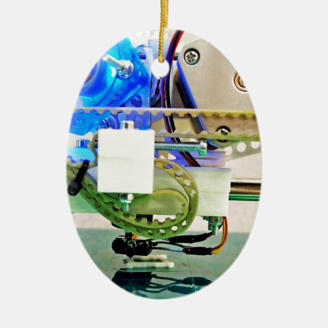 Printing 3D; Fabriks- tillsats; coola Julgransprydnad Keramik (Framsidan)