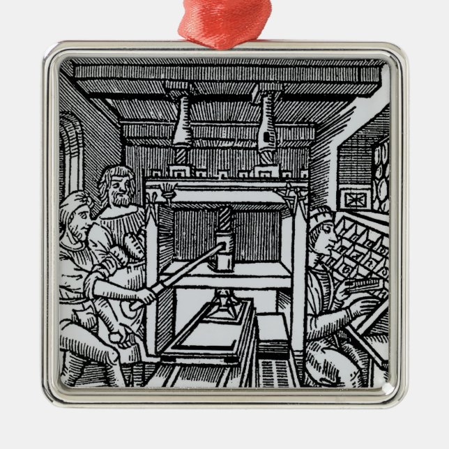 Printingpress Julgransprydnad Metall (Framsidan)