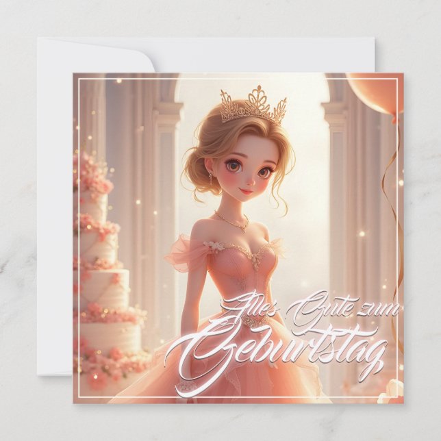 Prinzessin zum Geburtstag im rosa Traumkleid (Framsida)