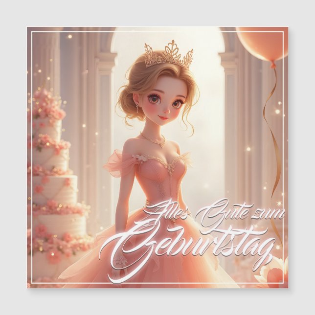 Prinzessin zum Geburtstag im rosa Traumkleid (Framsida)
