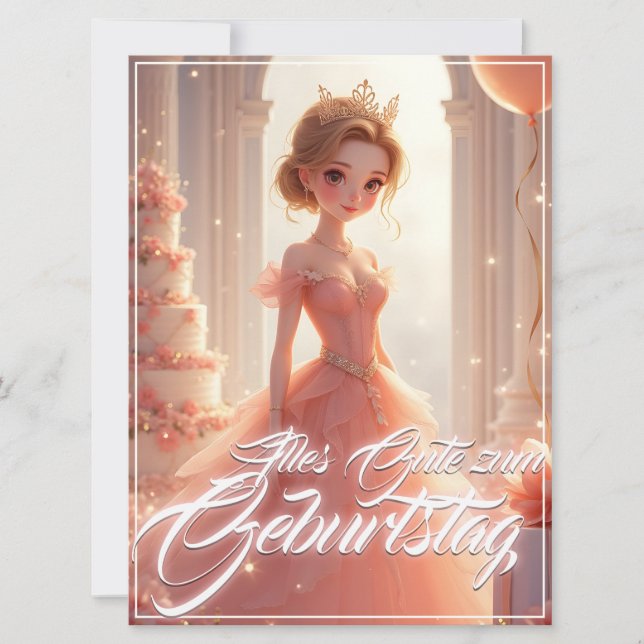 Prinzessin zum Geburtstag im rosa Traumkleid (Framsida)