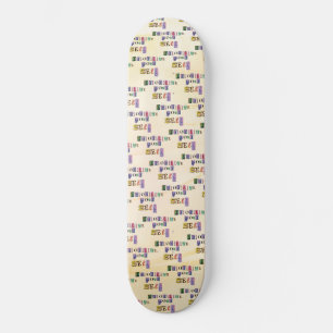 Prioritera dig själv mini skateboard bräda 18,5 cm