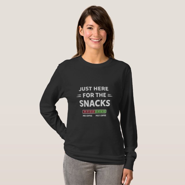 Prioriterad Gäst Här Endast För Snabbmaten Rolig L T Shirt (Hel framsida)