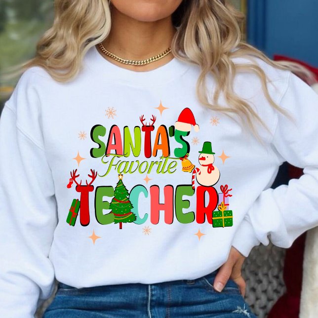Prioriterad lärare.personligens lärargåva t shirt (Christian Christmas shirt, Christmas sweatshirt,Christ sweatshirt,santas favorite teacher sweatshirt)