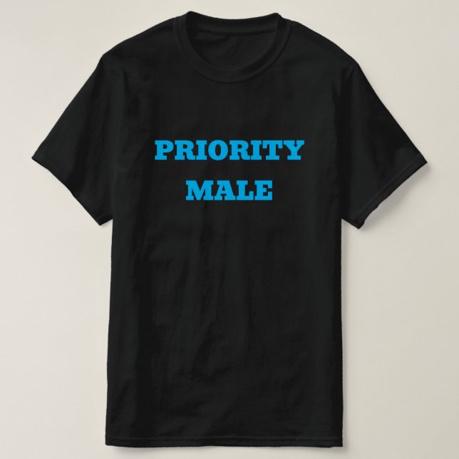 PRIORITERAD MANING - T SHIRT (Design framsida)