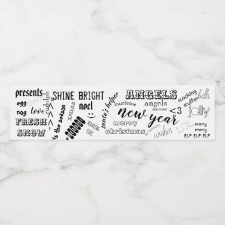 Prioritet för festen ord på roligt Vattenflaska Vattenflaskor Etikett