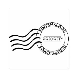 Priority stempel voor Sinterklaaspakjes Stämpel