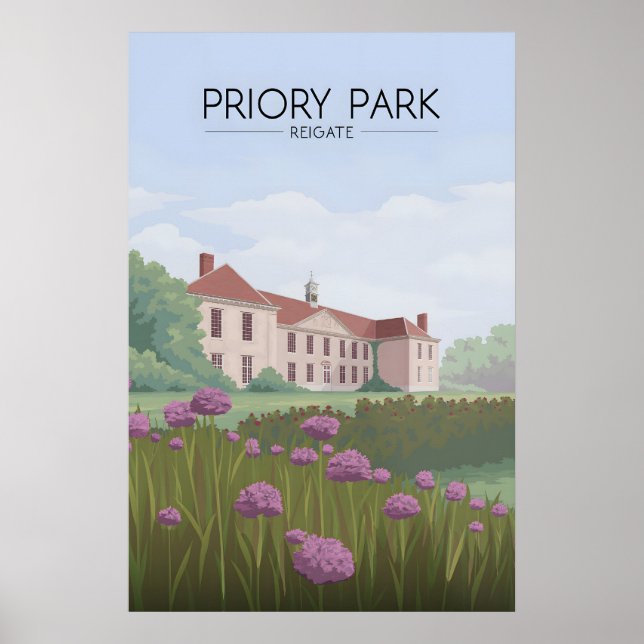 Priory Park Reigate Resematerial Affisch (Framsidan)