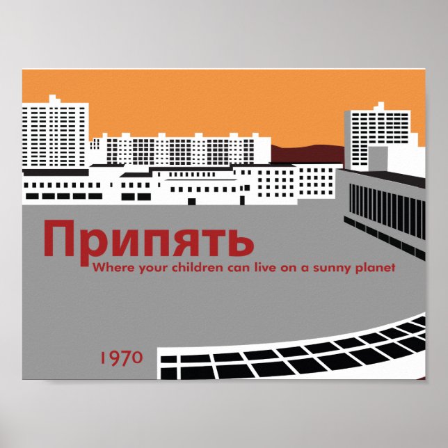 Pripyat Propaganda Stil Poster (Framsidan)