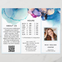 *~* Pris Abstrakt för foto QR-trifold Brochure