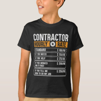 Pris diagramarbetsplats för timtaxa för entrepren t shirt
