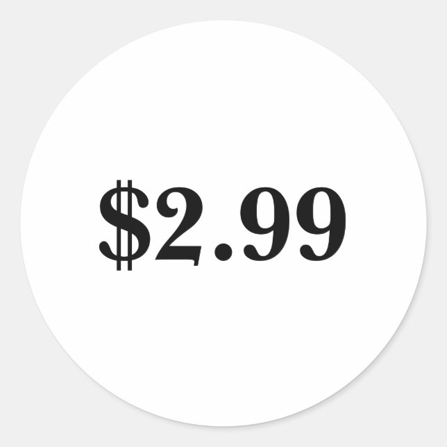 Pris etikett (Framsida)