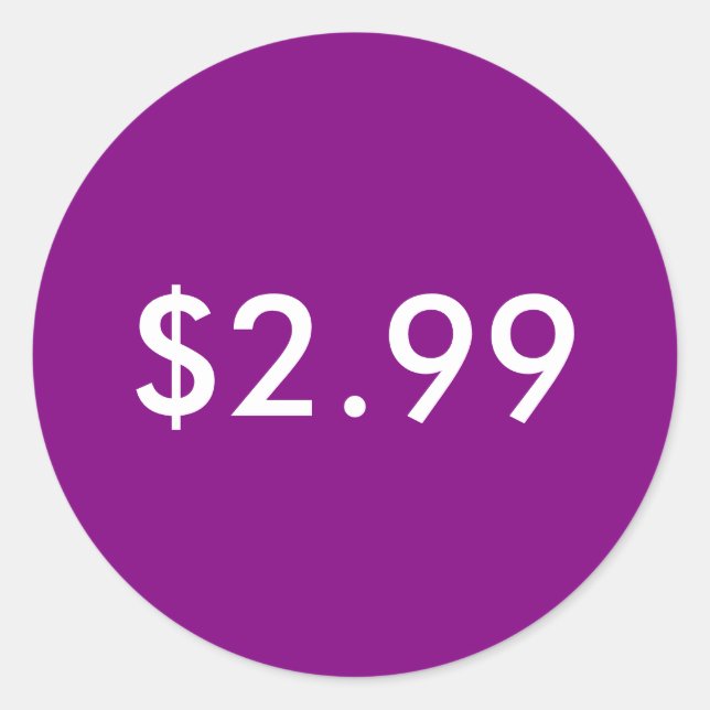 Pris etikett (Framsida)