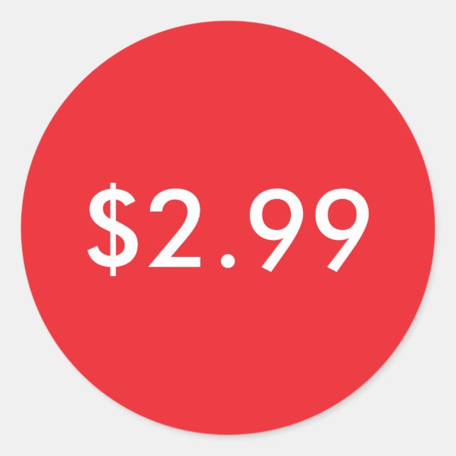 Pris etikett (Framsida)