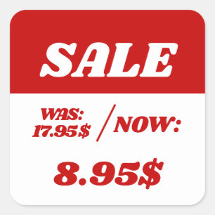 Pris etikett för rabattmärke