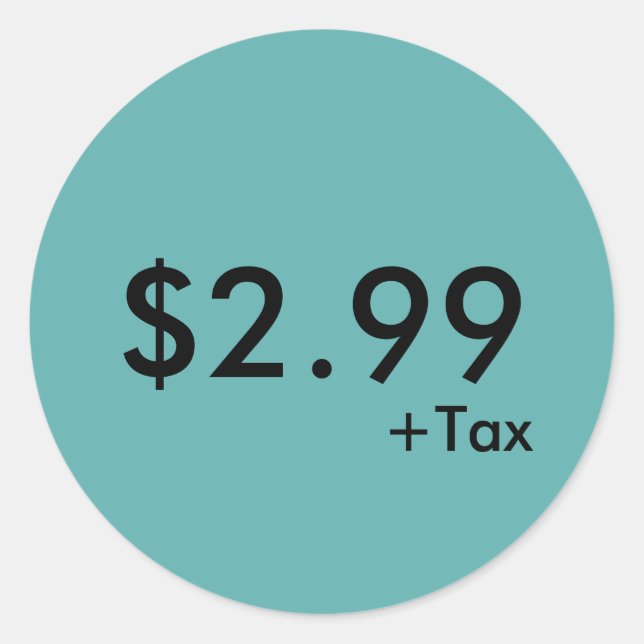 Pris etikett med moms (Framsida)