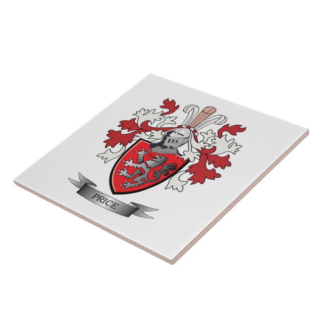 Pris familjvapensköldvapensköld kakelplatta (Sidan)