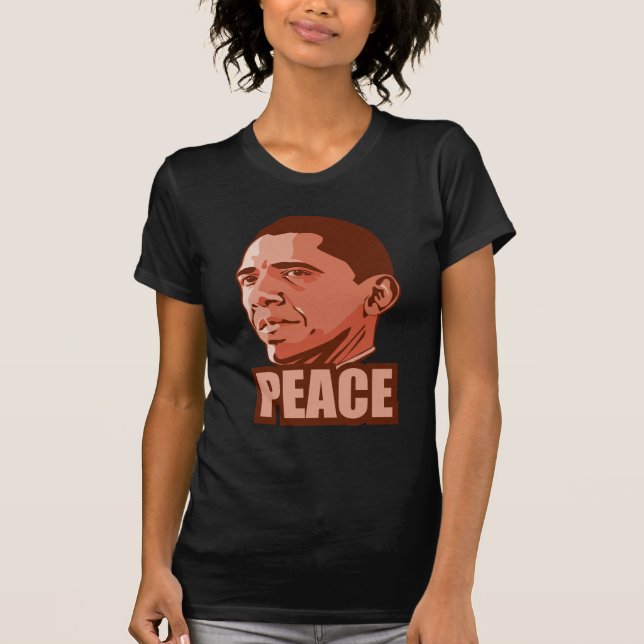 Pris för Obama segerfred Tee (Framsida)