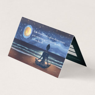 Pris förteckning över Yoga Meditation Moonlight Hi Visitkort