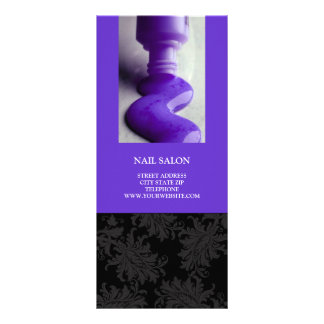 Pris lista för Nail Salon Services {Lila} Reklamkort