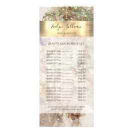 Pris lista över glitter vattenfärg och faux-fetter reklamkort