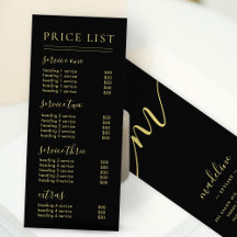 Pris lista över Guld-skriptkalligrafi för chic sva