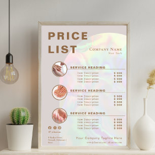 Pris lista över modern Beige Holografik Arch-tjäns