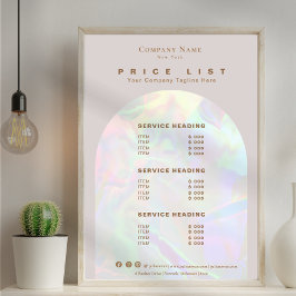 Pris lista över modern Beige Holografiska underrät