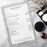 Pris lista över modern Silver Glitter Salon  Flygblad<br><div class="desc">Modern,  silver,  glitter,  salon,  pris listflygare. Redigera produkten om några minuter genom att lägga till data. Du kan ändra teckensnitt/färg/position genom att "ytterligare anpassa".</div>