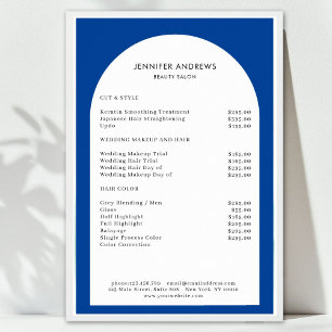 Pris lista över moderna minimala bågblåsaloner poster