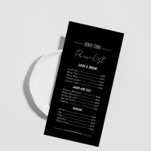 Pris lista över svarta minimaliststudio