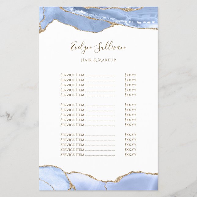 Pris listflygare för blått bläckfisk flygblad (Framsidan)