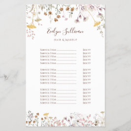 Pris listflygare för jodblommor flygblad