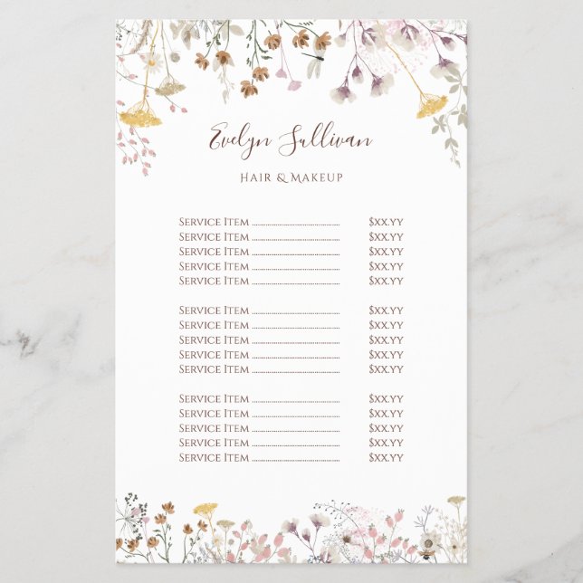 Pris listflygare för jodblommor flygblad (Framsidan)