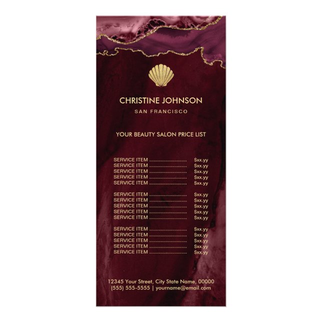 pris logotyp för årstidsbetingad burgunddesign reklamkort (Framsidan)