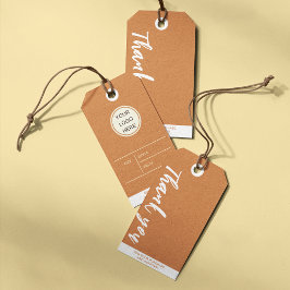 Pris Logotyp för Tack Script Clothing Business Presentetikett