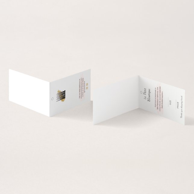 Pris Märkre för Business Logotyp White Clothing Visitkort (In- och utsida)