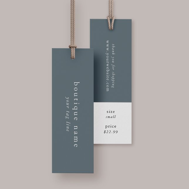 PRIS Märkre för EMELIA Blue hängMärkres Clothing L Litet Visitkort (EMELIA Blue Hang Tags Clothing Label Price Tag)