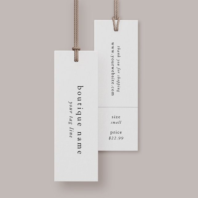 PRIS Märkre för EMELIA Retail hang Märkres Clothin Litet Visitkort (EMELIA Retail Hang Tags Clothing Label Price Tag)