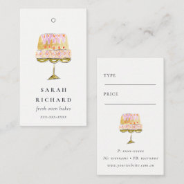 Pris Märkre för minsta färgstarka vattenfärgsbakve Visitkort