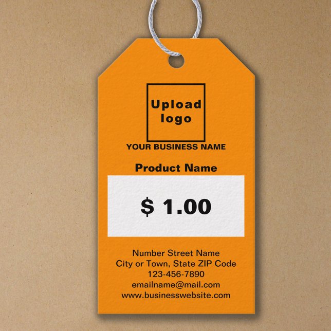 Pris Märkre för orange Färg Business Product Presentetikett (Orange color business product price tag)