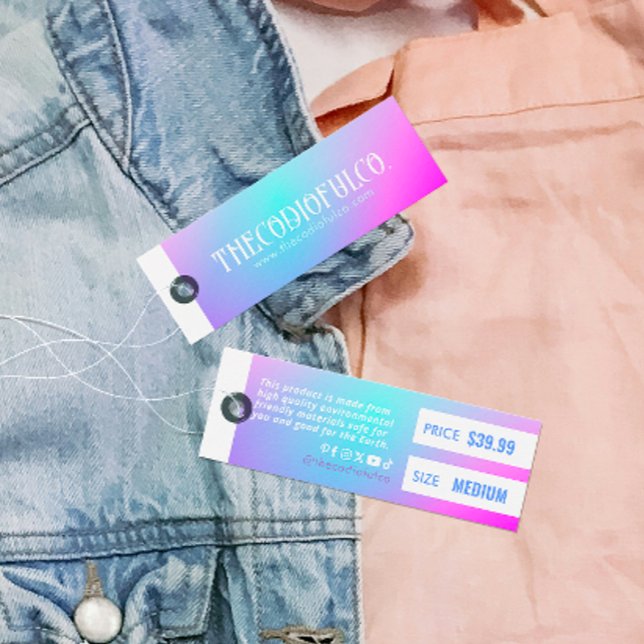 Pris Märkre för övertoningsbeklädnad Litet Visitkort (Skapare uppladdad)