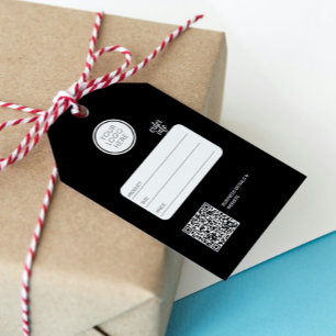 Pris Märkre för QR-kod för Logotyp i företag som Presentetikett