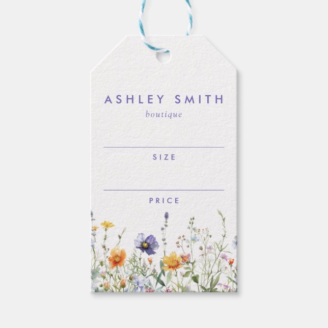 Pris Märkre för Wildblomma Presentetikett (Framsidan)