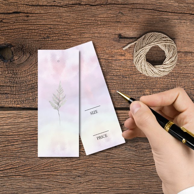 Pris Märkre med minimalistisk Logotyp, vattenfärg Litet Visitkort (Skapare uppladdad)