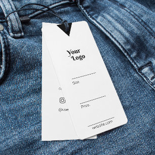 Pris Märkre - Tack, svart&vit Litet Visitkort