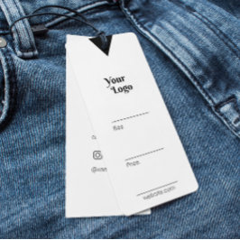 Pris Märkre - Tack, svart&vit Litet Visitkort