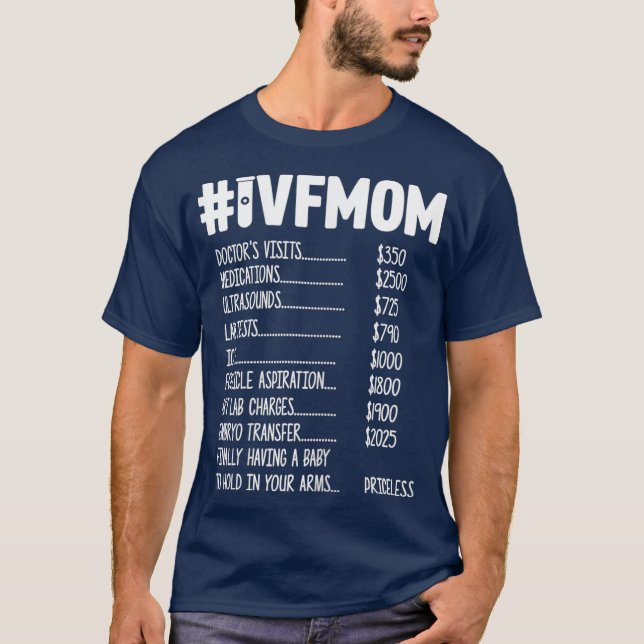 Pris överföringsdag för kvinnor i IVF Gift Warrior T Shirt (Framsida)
