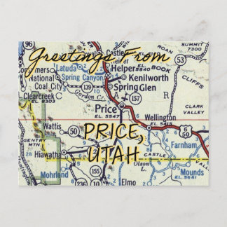 Pris Utah-Vintage Vykort
