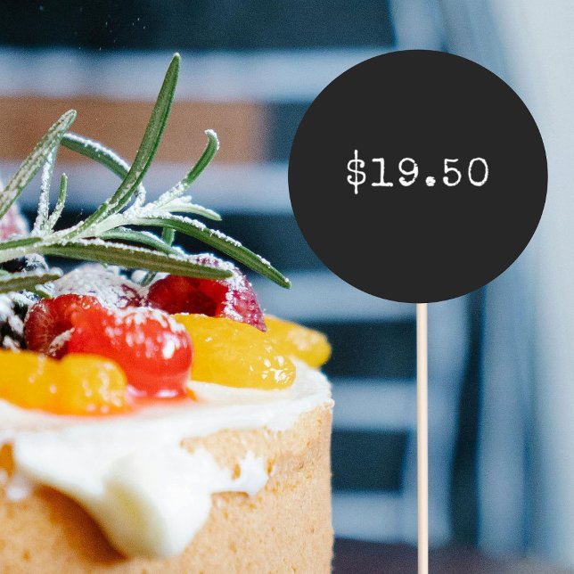 Prisa bakverk per kummel runt klistermärke (Skapare uppladdad)